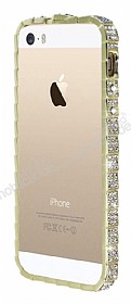Eiroo iPhone SE / 5 / 5S Tal Snake Bumper ereve Gold Klf