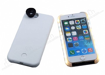 Eiroo iPhone 6 /6S Ikl Lensli Beyaz Klf