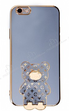 Eiroo iPhone 6 / 6S Lks Ay Standl Mavi Silikon Klf