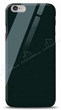Eiroo iPhone 6 / 6S Silikon Kenarl Yeil Cam Klf