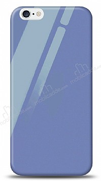 Eiroo iPhone 6 / 6S Silikon Kenarl Mor Cam Klf