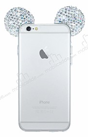iPhone 6 / 6S Tal Kulakl Silver Silikon Klf