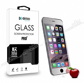 Eiroo iPhone 6 / 6S n + Arka Tempered Glass Ayna Silver Cam Ekran Koruyucu