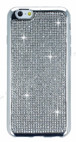 Eiroo iPhone 6 / 6S Tal Silver Silikon Klf