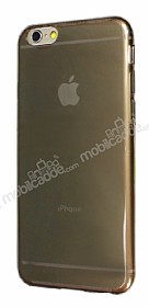 iPhone 6 / 6S Ultra nce effaf Siyah Silikon Klf