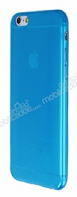 iPhone 6 / 6S Ultra nce effaf Mavi Silikon Klf