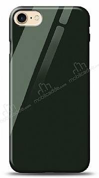 Eiroo iPhone 7 / 8 Silikon Kenarl Yeil Cam Klf