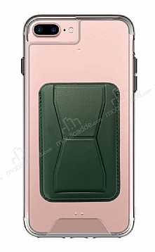 Eiroo iPhone 7 Plus / 8 Plus Yeil Kartlkl Standl Ultra Koruma Klf