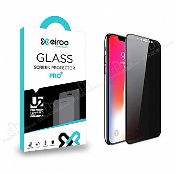 Eiroo iPhone XS Max Full Privacy Tempered Glass Cam Ekran Koruyucu
