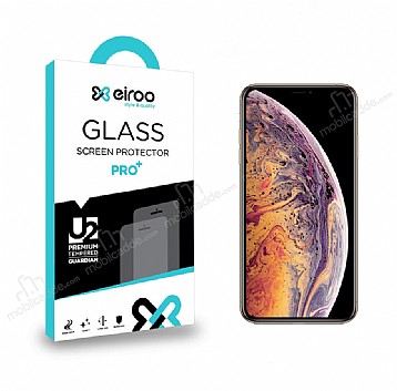 Eiroo iPhone XS Max Tempered Glass Cam Ekran Koruyucu