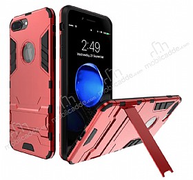 Eiroo Iron Armor iPhone 7 Plus / 8 Plus Standl Ultra Koruma Krmz Klf