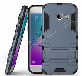Eiroo Iron Armor Samsung Galaxy A3 2017 Standl Ultra Koruma Lacivert Klf