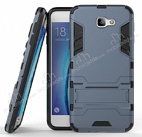 Eiroo Iron Armor Samsung Galaxy J5 Prime Standl Ultra Koruma Lacivert Klf