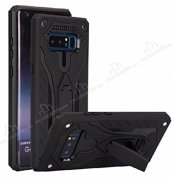 Eiroo Iron Care Samsung Galaxy Note 8 Ultra Koruma Siyah Klf
