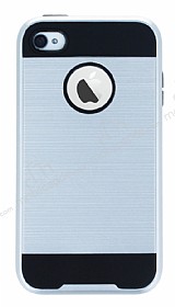 Eiroo Iron Shield iPhone 4 / 4S Ultra Koruma Silver Klf
