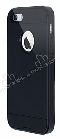 Eiroo Iron Shield iPhone SE / 5 / 5S Ultra Koruma Siyah Klf