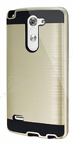 Eiroo Iron Shield LG G3 Stylus Ultra Koruma Gold Klf