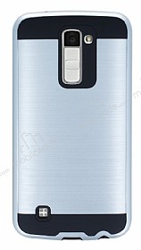 Eiroo Iron Shield LG K10 Ultra Koruma Silver Klf