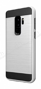 Eiroo Iron Shield Samsung Galaxy A6 Plus 2018 Ultra Koruma Silver Klf