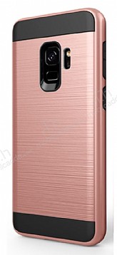 Eiroo Iron Shield Samsung Galaxy A8 2018 Ultra Koruma Rose Gold Klf