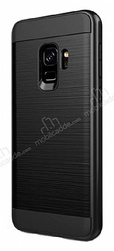 Eiroo Iron Shield Samsung Galaxy A8 2018 Ultra Koruma Siyah Klf