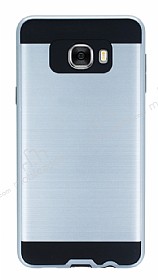 Eiroo Iron Shield Samsung Galaxy C7 SM-C7000 Ultra Koruma Silver Klf