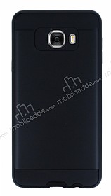 Eiroo Iron Shield Samsung Galaxy C7 SM-C7000 Ultra Koruma Siyah Klf