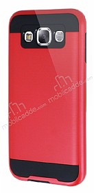 Eiroo Iron Shield Samsung Galaxy E7 Ultra Koruma Krmz Klf