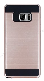 Eiroo Iron Shield Samsung Galaxy Note FE Ultra Koruma Rose Gold Klf