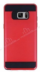 Eiroo Iron Shield Samsung Galaxy Note FE Ultra Koruma Krmz Klf