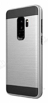 Eiroo Iron Shield Samsung Galaxy S9 Plus Ultra Koruma Silver Klf