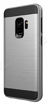 Eiroo Iron Shield Samsung Galaxy S9 Ultra Koruma Silver Klf