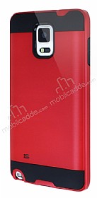 Eiroo Iron Shield Samsung N9100 Galaxy Note 4 Ultra Koruma Krmz Klf