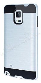 Eiroo Iron Shield Samsung N9100 Galaxy Note 4 Ultra Koruma Silver Klf