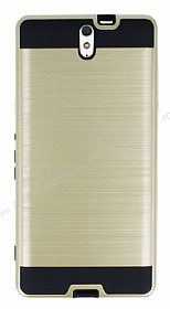 Eiroo Iron Shield Sony Xperia C5 Ultra Ultra Koruma Gold Klf