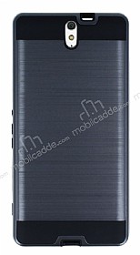 Eiroo Iron Shield Sony Xperia C5 Ultra Ultra Koruma Dark Silver Klf