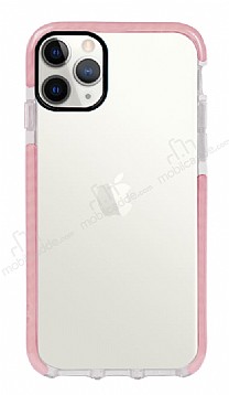 Eiroo Jelly iPhone 11 Pro Max effaf Pembe Silikon Klf
