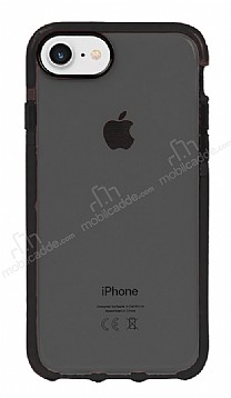 Eiroo Jelly iPhone 7 / 8 Siyah Silikon Klf