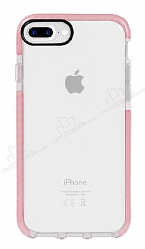 Eiroo Jelly iPhone 7 Plus / 8 Plus effaf Pembe Silikon Klf