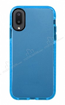 Eiroo Jelly Samsung Galaxy A02 Mavi Silikon Klf