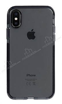 Eiroo Jelly iPhone XS Max Siyah Silikon Klf