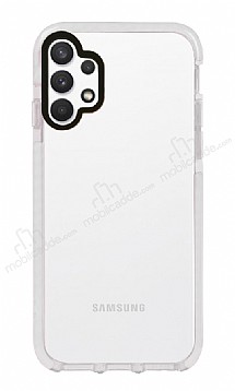 Eiroo Jelly Samsung Galaxy A32 4G effaf Beyaz Silikon Klf