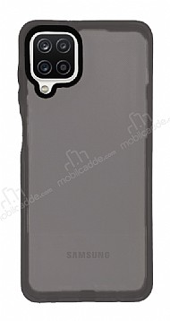 Eiroo Jelly Samsung Galaxy A12 / M12 Siyah Silikon Klf
