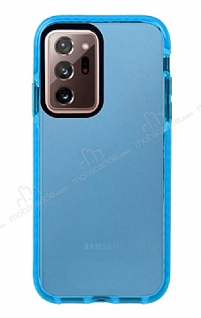 Eiroo Jelly Samsung Galaxy Note 20 Ultra Mavi Silikon Klf