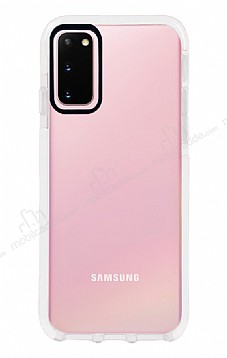 Eiroo Jelly Samsung Galaxy S20 effaf Beyaz Silikon Klf