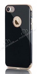Eiroo Jet Fit iPhone 6 / 6S Gold Kenarl Jet Black Silikon Klf