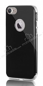 Eiroo Jet Fit iPhone 6 / 6S Silver Kenarl Jet Black Silikon Klf