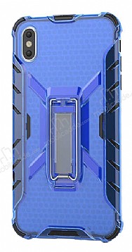 Eiroo Juno iPhone X / XS Standl Ultra Koruma Mavi Klf