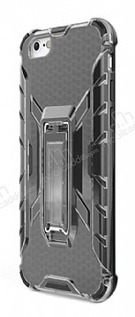 Eiroo Juno iPhone 6 / 6S Standl Ultra Koruma Siyah Klf