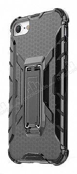 Eiroo Juno iPhone 7 / 8 Standl Ultra Koruma Siyah Klf